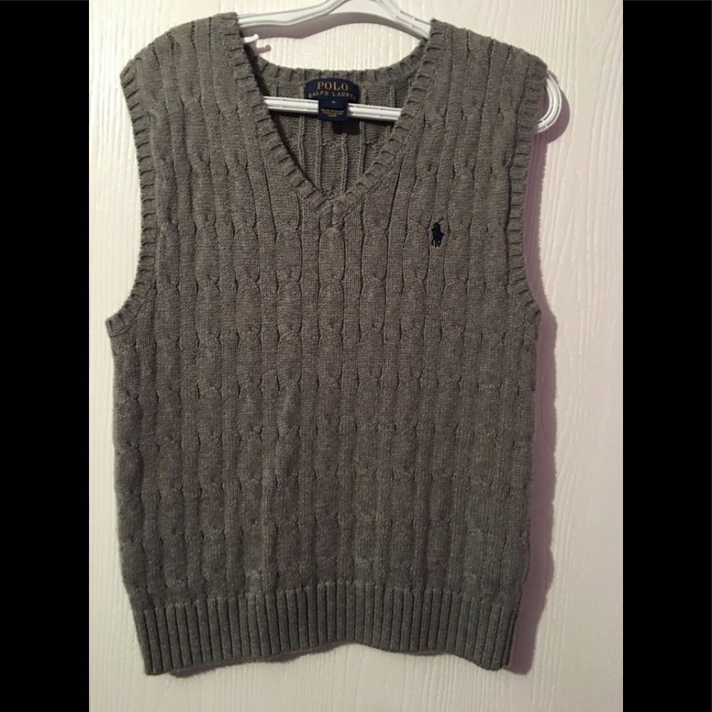 Ralph Lauren Cable- knit cotton sweater vest
